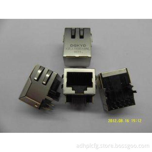 Integrated 10/100base Tab Down Jack RJ45 Single Port for fi